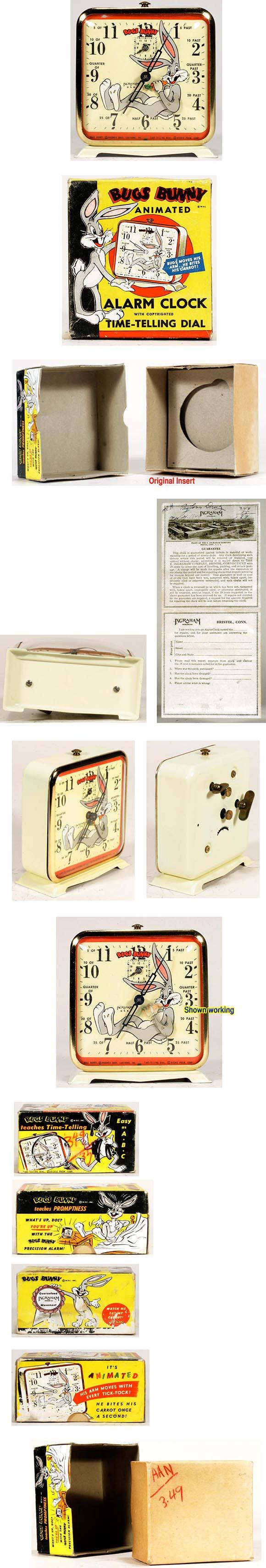 1949 Ingraham, Bugs Bunny Animated Clock in Original Box
